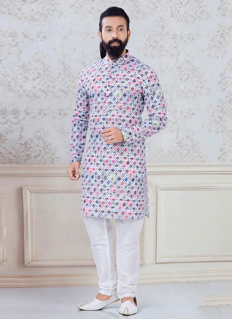 Multi Colour Designer New Exclusive Wear Fancy Kurta Pajama Mens Collection KS 1117